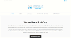 Desktop Screenshot of nexuspoolcare.com