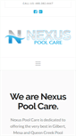 Mobile Screenshot of nexuspoolcare.com